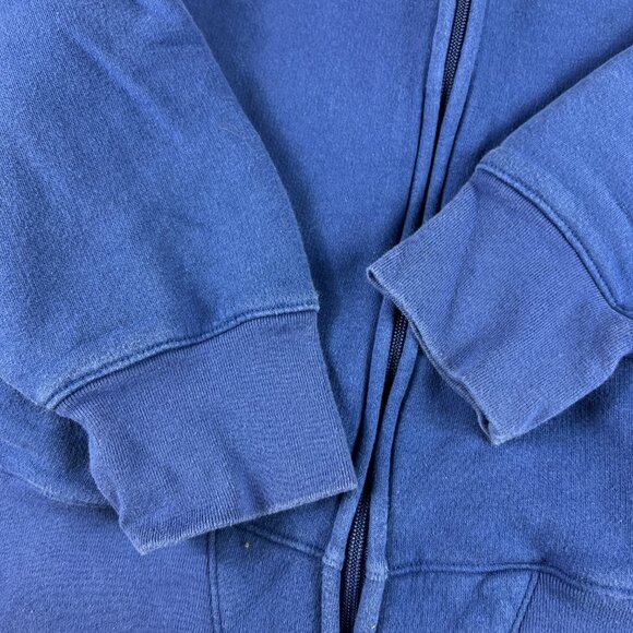 NFL New York Giants Football Sweatshirt Adult Large Blue Faded Full Zip Hoodie - Picture 2 of 15